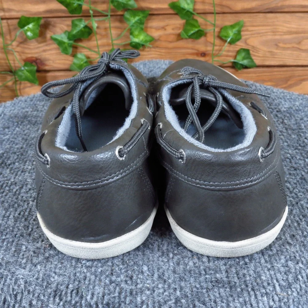 GBX Lott Men Oxford Sneakers Size 11 Daily Wear Dark Gray Vulcanized Slip-On